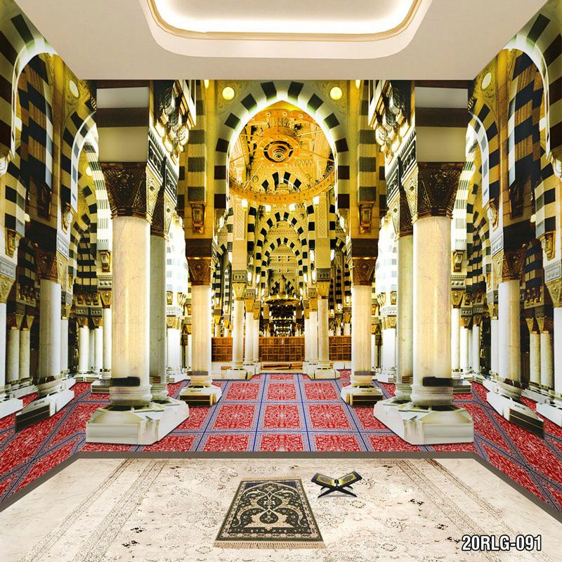 Jual Wallpaper Dinding 3D Custom Islami Mihrab Masjid Nabawi 20RLG 091