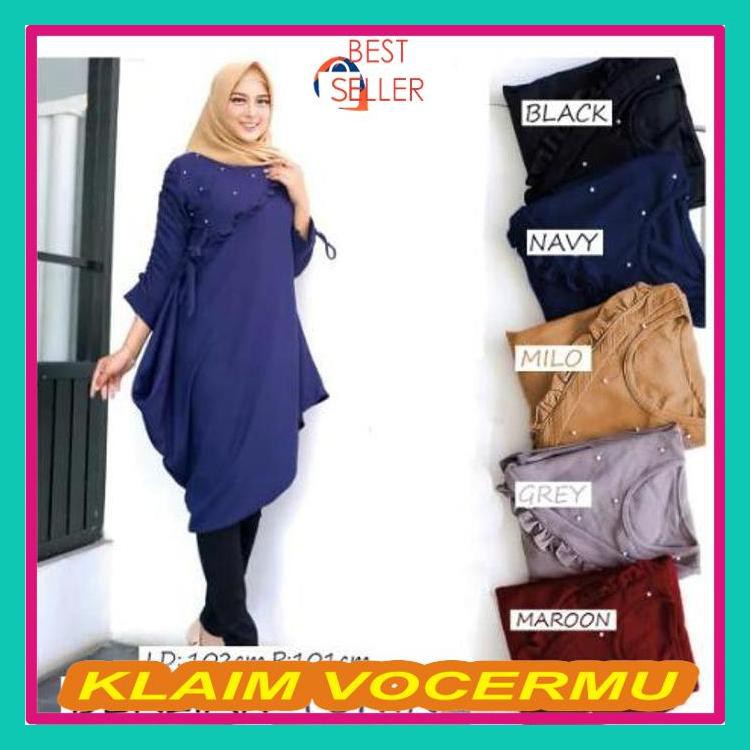 Jual Baju Atasan Wanita Terbaru Tunik Jumbo Blouse Kerja Kantor 11