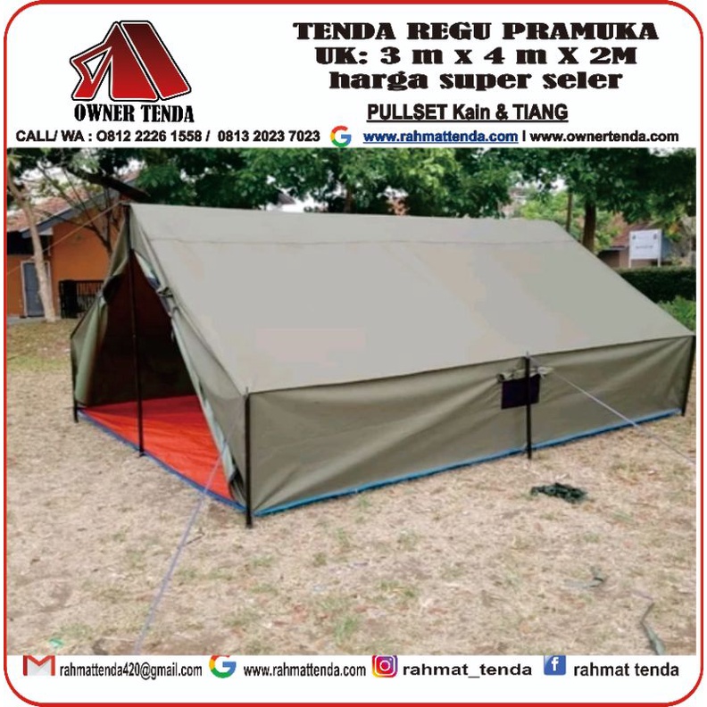 Jual Tenda Regu Komando Barak Pramuka Uk M X M Shopee Indonesia