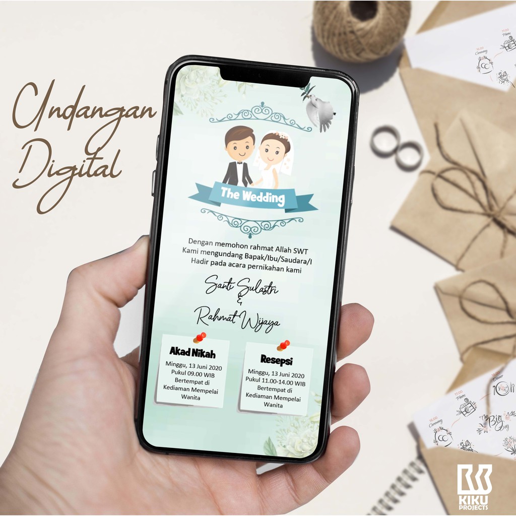 Jual Undangan Digital Pernikahan Video Unik Kiku Projects 014