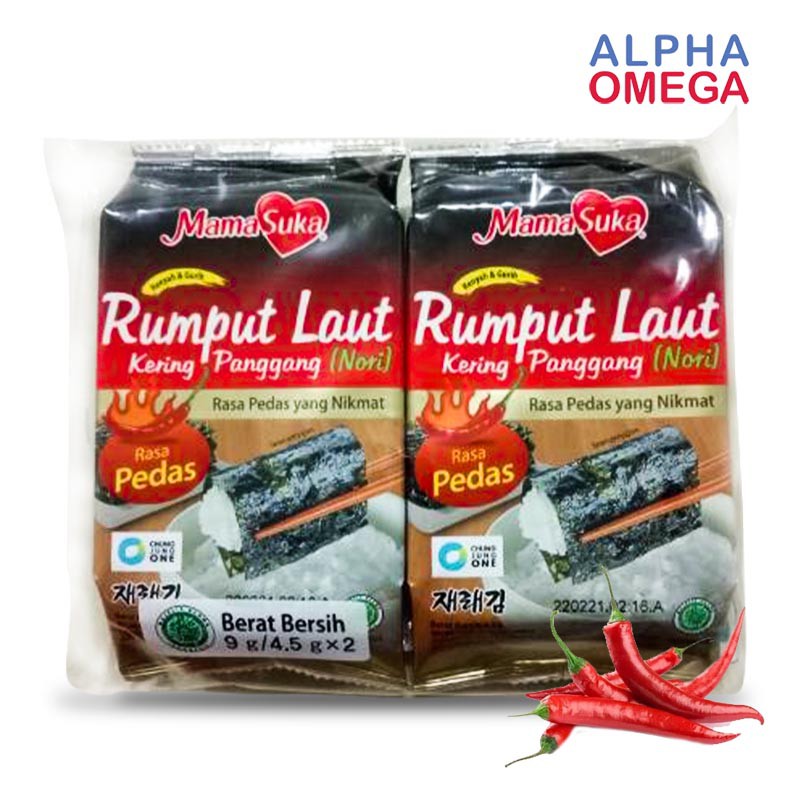 Jual Mamasuka Seaweed Spicy Isi Pack X Gr Cemilan Rumput Laut