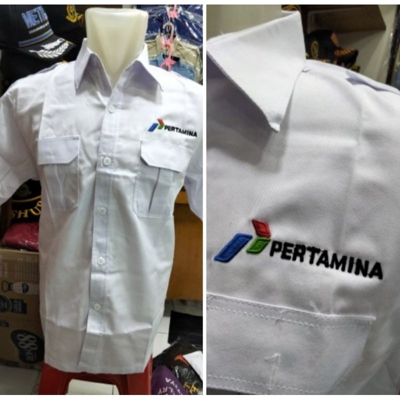 Jual Kemeja PERTAMINA Lengan Pendek Shopee Indonesia