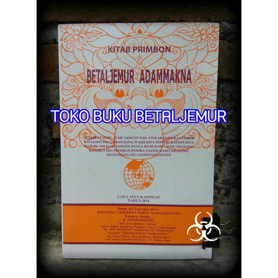 Jual Buku Spiritual Primbon Betaljemur Adammakna Jawa Shopee Indonesia