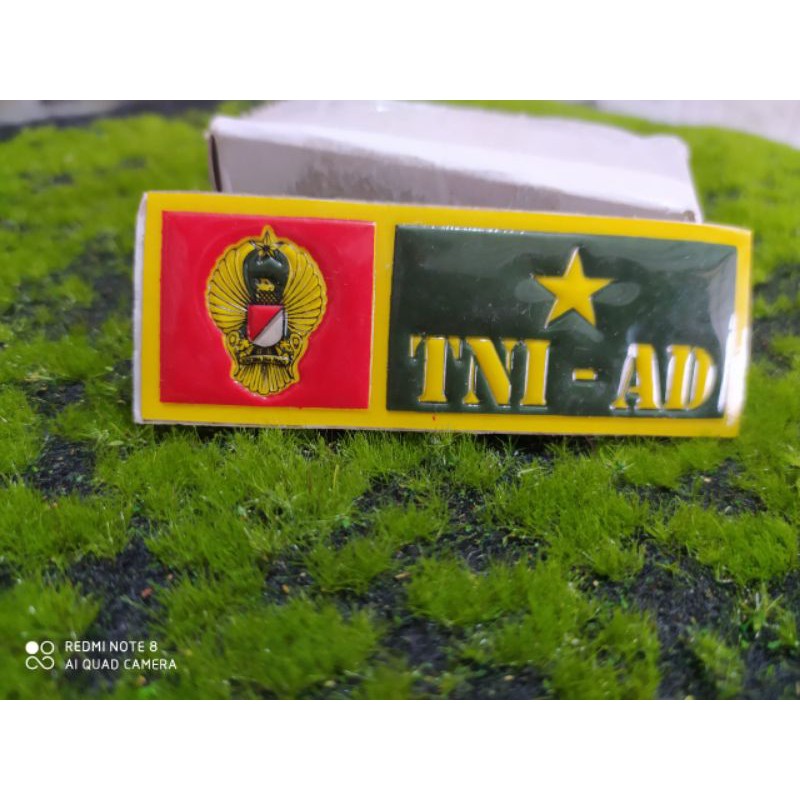 Jual Stiker Plat Tni Ad Emblem Motor Tni Ad Timbul Shopee Indonesia