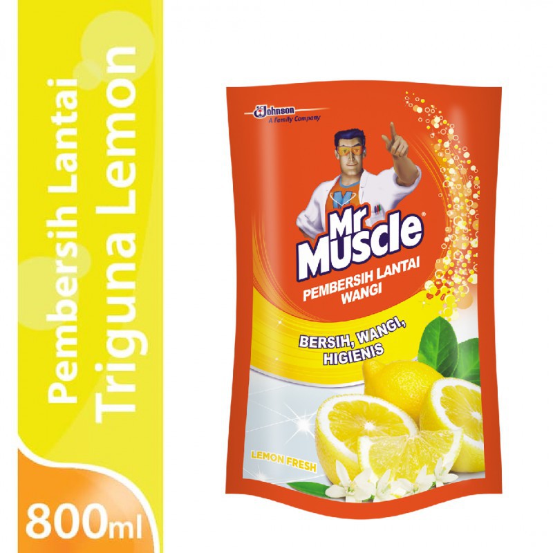 Jual Mr Muscle Axi Triguna Pembersih Lantai Pouch Ml Lemon Fresh