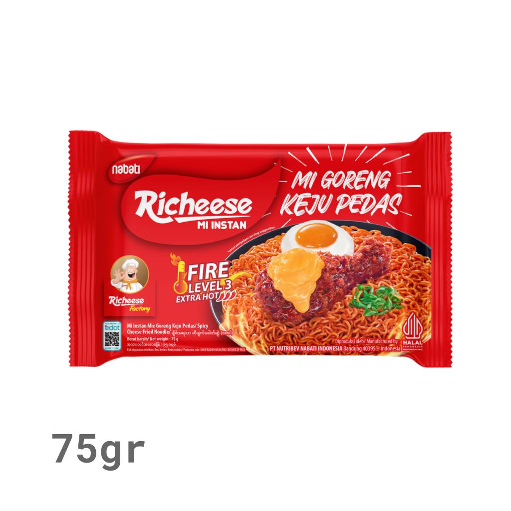 Jual Richeese Mie Goreng Keju 75g Level 3 Shopee Indonesia