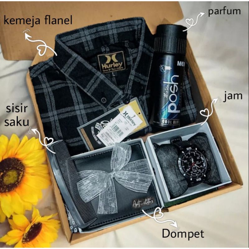 Jual Bisa Cod Hampers Kado Ulang Tahun Cowok Hampers Black Edition