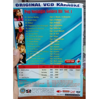 Jual Kaset Original Vcd Karaoke Pop Nostalgia Golden Hit No 1 Shopee