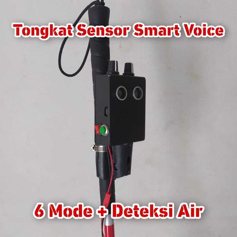 Jual Tongkat Tunanetra Sensor Smart Voice Berbicara Bahasa Indonesia