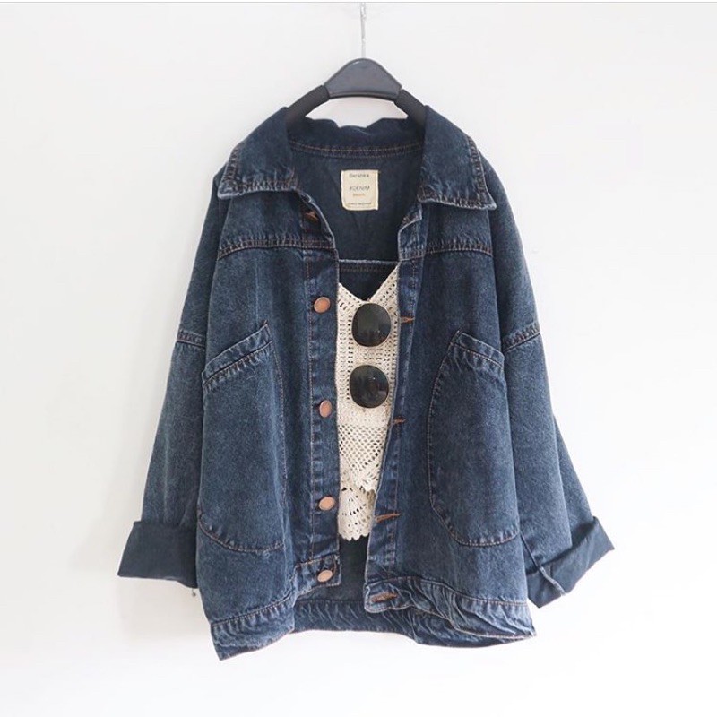 Jual Sisilia Oversize Denim Jacket Naisila Indonesia Shopee Indonesia