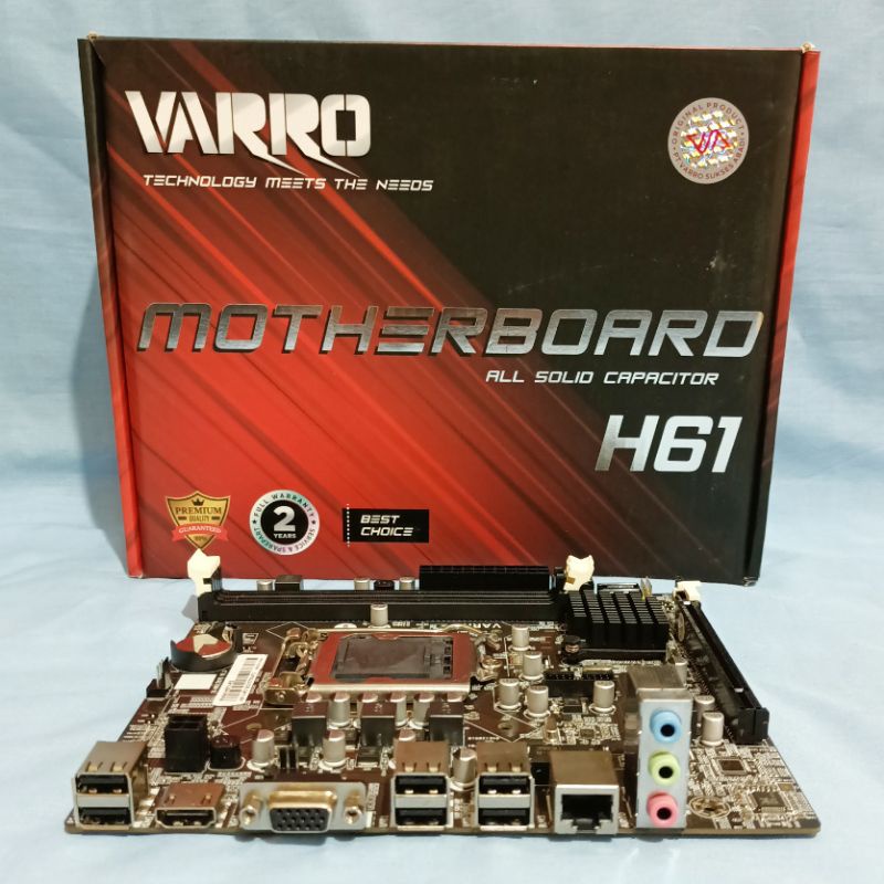 Jual Motherboard H61 Varro Ddr3 Socket 1155 HDMI VGA Shopee Indonesia