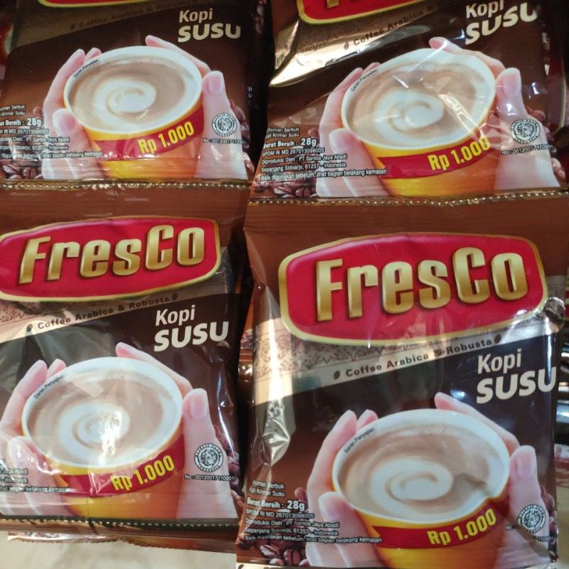 Jual Kopi Fresco 12 Sachet X 28 Gram Kopi Sachet Shopee Indonesia