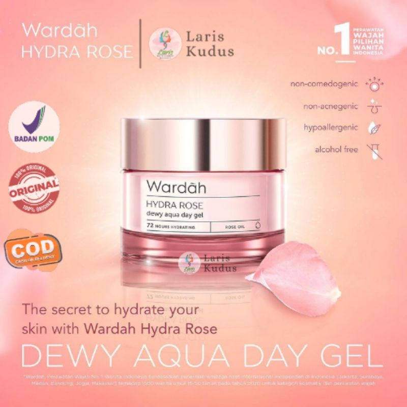 Jual Wardah Hydra Rose Dewy Aqua Day Gel 30g Wardah Hydra Rose Day Gel