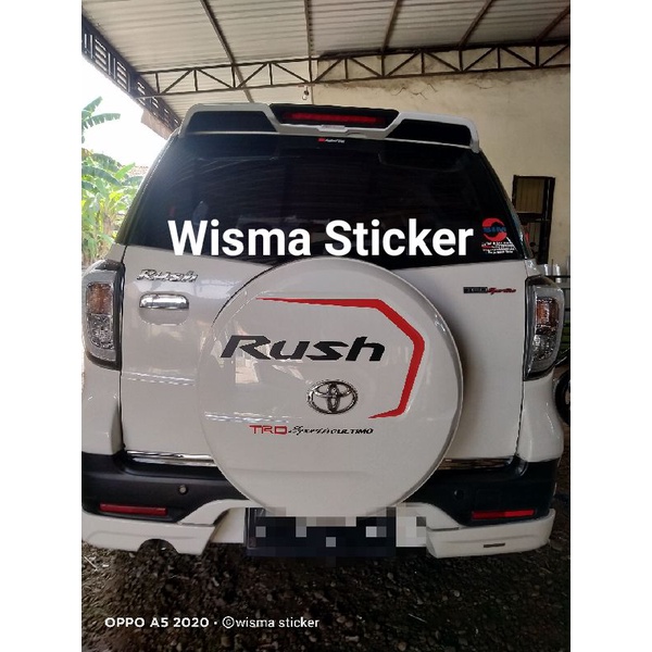 Jual Stiker Cover Roda Cadangan Rush Stiker Cover Ban Serep Stiker