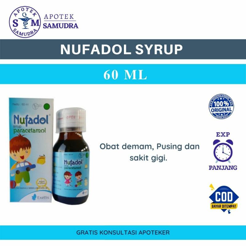 Jual Nufadol Sirup Ml Paracetamol Syr Shopee Indonesia