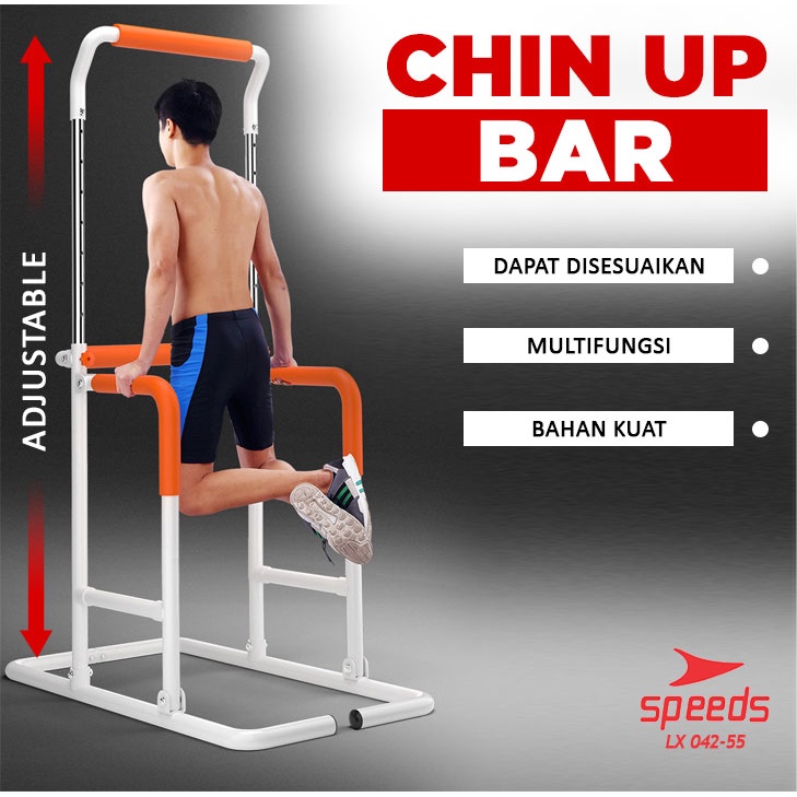 Jual SPEEDS Sport Chin Up Hanging Bar Home Gym Iron Gym Pull Up Bar