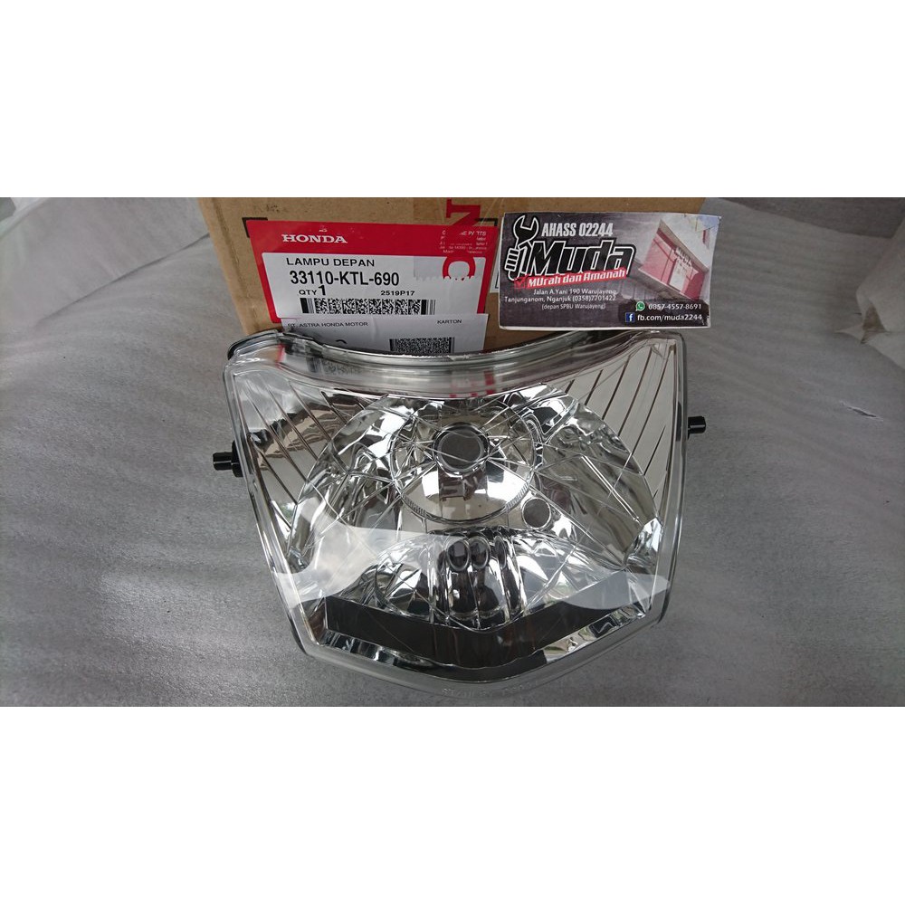 Jual Unit Assy Head Light Ktl Reflektor Kap Dan Mika Lampu