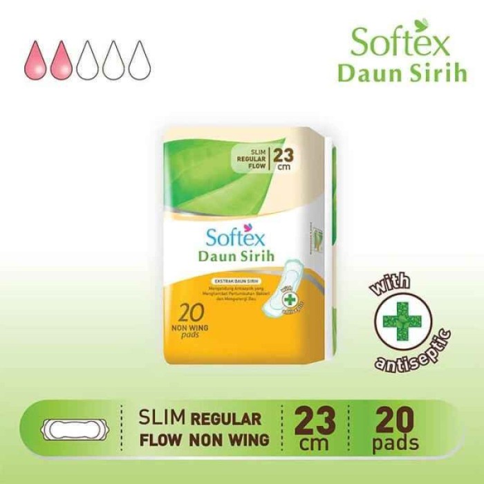 Jual Softex Daun Sirih Non Wing 23cm 20s 23 Cm 20 S Shopee Indonesia