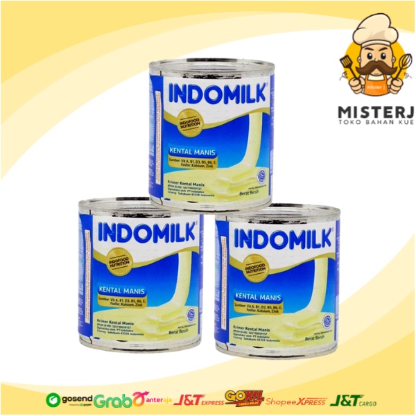 Jual Indomilk Susu Kental Manis Putih 375 Gram Kemasan Kaleng