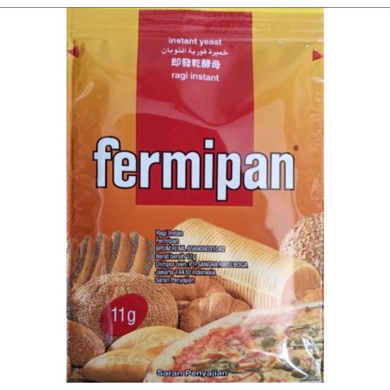 Jual Ragi Kering Fermipan 11gr Ragi Instant Ragi Pengembang Instant