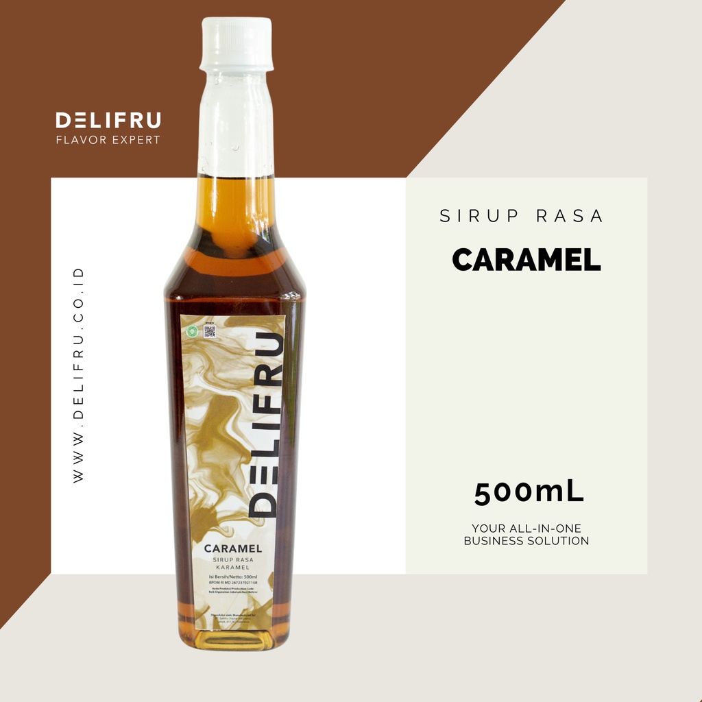 Jual Syrup Caramel Delifru Ml Sirup Karamel Premium Shopee