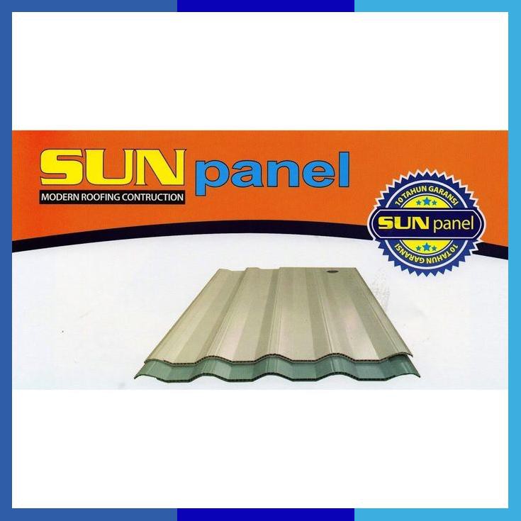 Jual Atap Upvc Sunpanel 12Mm Putih Biru Dan Semitransparan Sun Panel