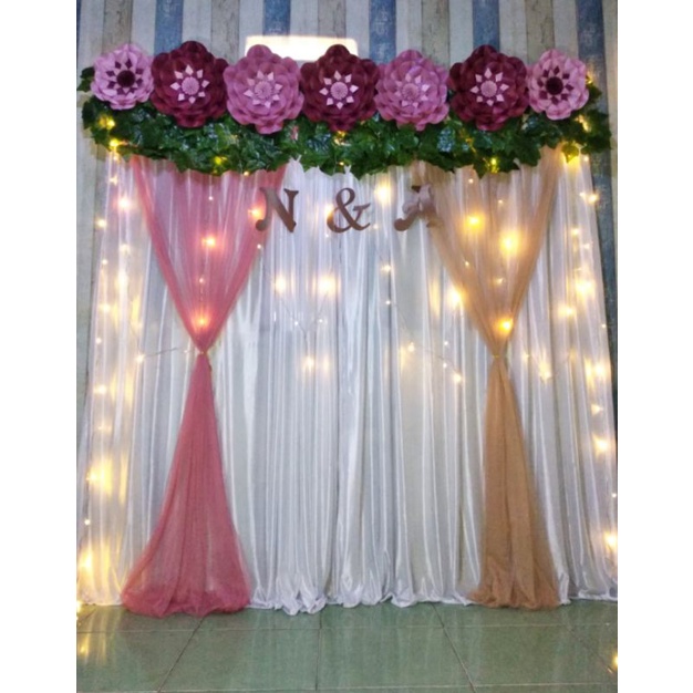 Jual Tulisan Huruf Inisial Backdrop Dekorasi Lamaran Backdrop