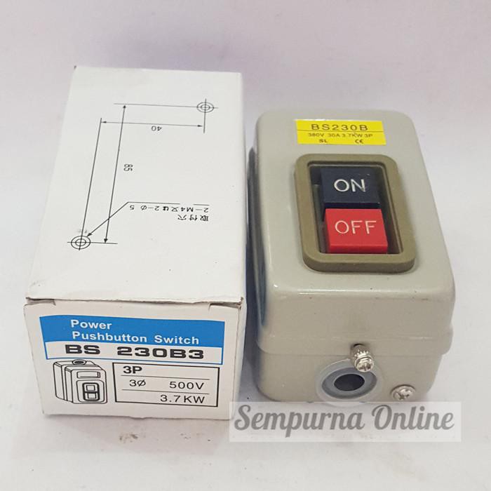 Jual Power Push Button Switch BS 230 B3 Limited Stock Indonesia Shopee