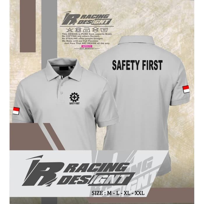 Jual Poloshirt Kaos Polo Safety First Indonesia Murah Distro Ir