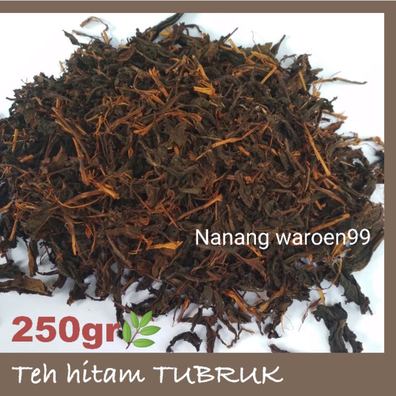 Jual BLACK TEA TEH HITAM TUBRUK TAMBI WONOSOBO NETTO 250GRAM Shopee