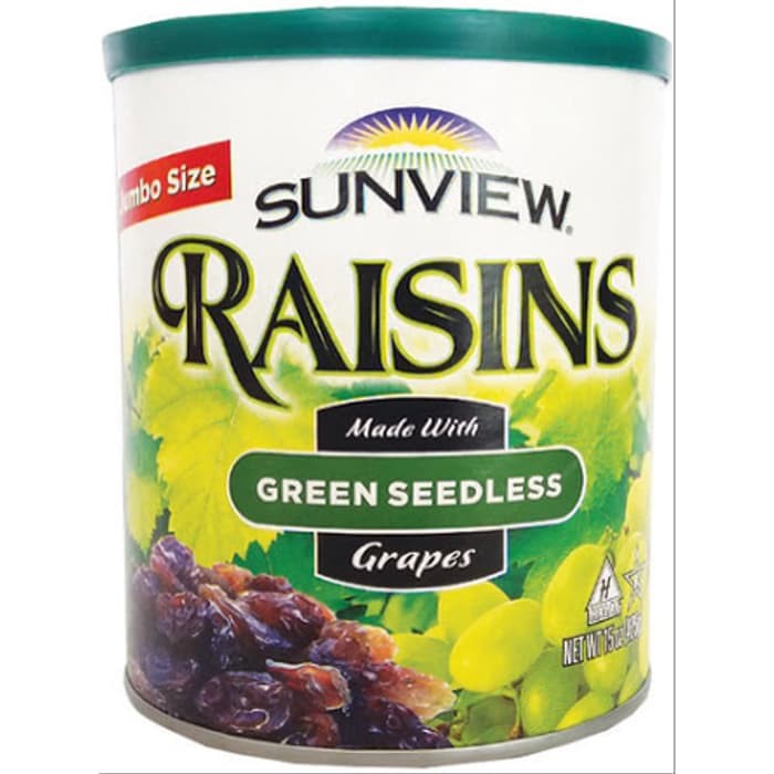 Jual Sunview Org Raisin Green Seedless Gr Shopee Indonesia