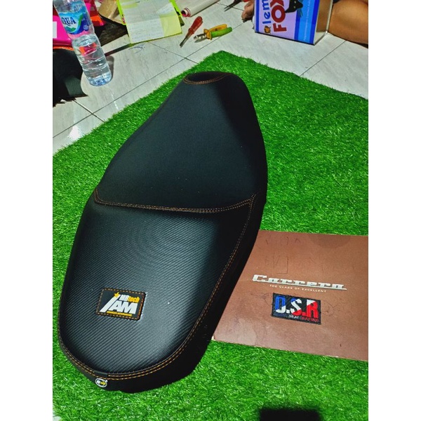 Jual Cover Kulit Jok Original Mb Tech Carerra Kombinasi Carbon Pnp N