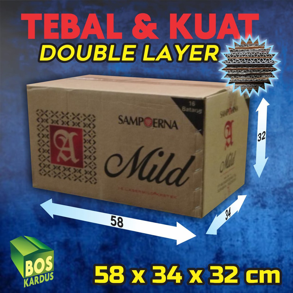 Jual Kardus Dus Kotak Packaging Packing Paking Jumbo Bekas Rokok Roko