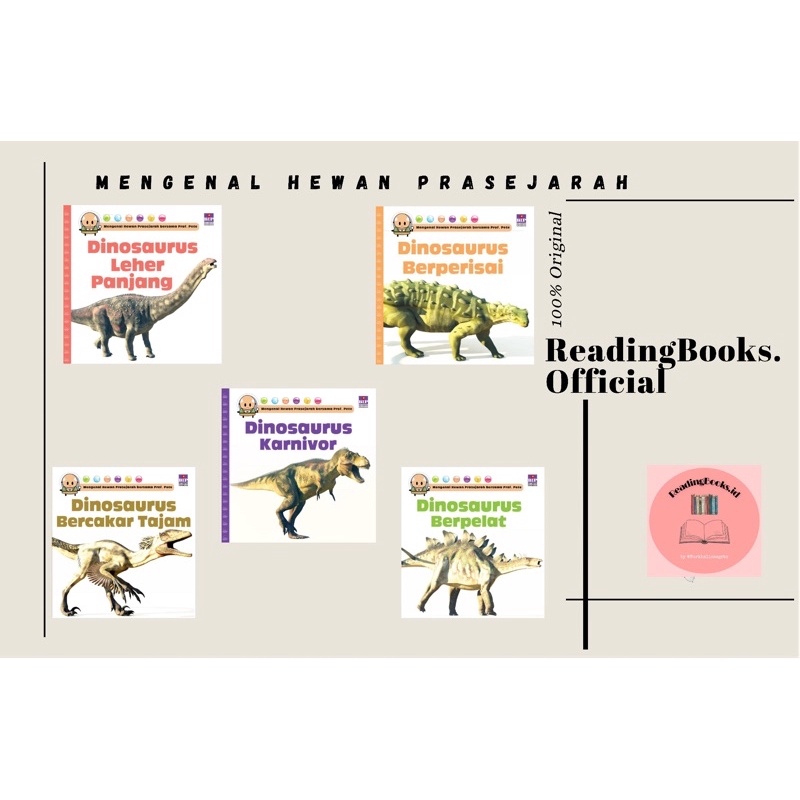 Jual Mengenal Hewan Prasejarah Bersama Prof Pete Dinosaurus Shopee