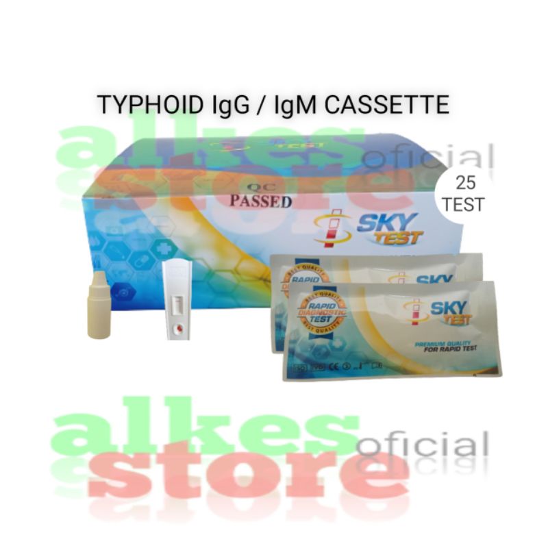 Jual Tipoid Card Typhoid Widal Test Salmonella Typhi Igg Igm Sky