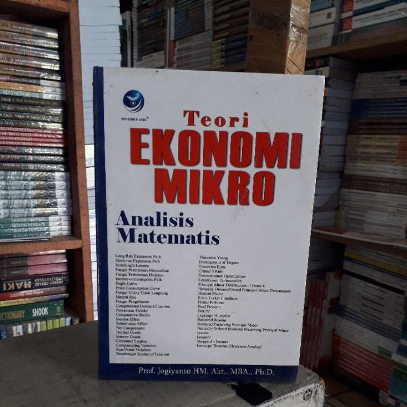 Jual Teori Ekonomi Mikro Analisis Matematis Shopee Indonesia