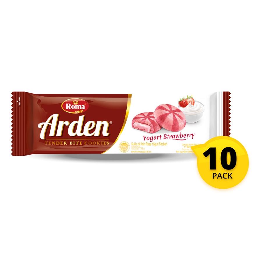 Promo Roma Arden Biskuit Yogurt Strawberry G Pcs Box Diskon