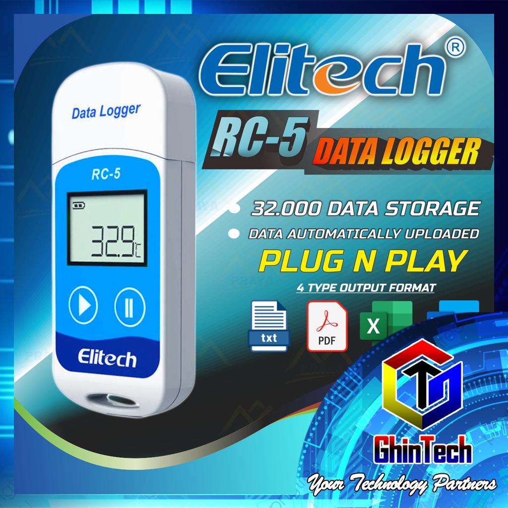 Jual Elitech Rc Temperature Data Logger Monitor Usb Rc Rc Suhu