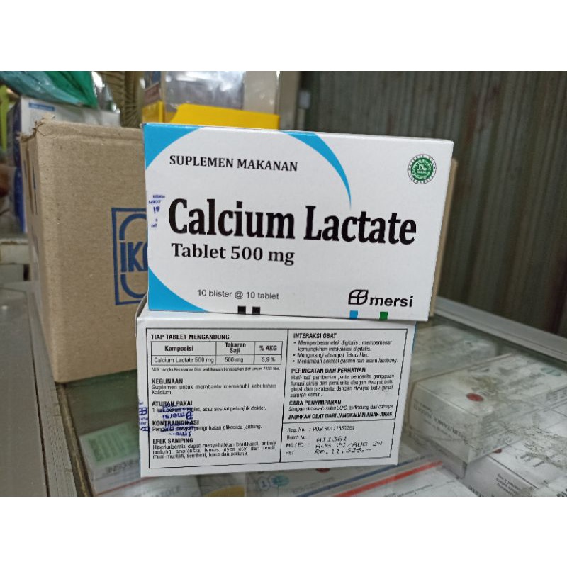 Jual Calcium Lactate Mg Per Box Shopee Indonesia