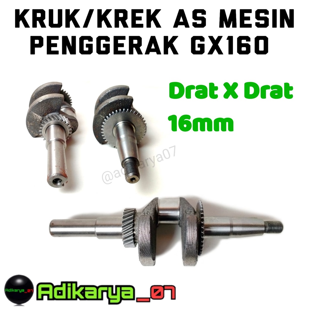 Jual Crankshaft Kruk As Krek As Mesin Gx Drat Spi Drat Spy Mm