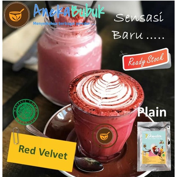 Jual Bubuk Minuman Plain Red Velvet Kg Serbuk Minuman Rasa Red