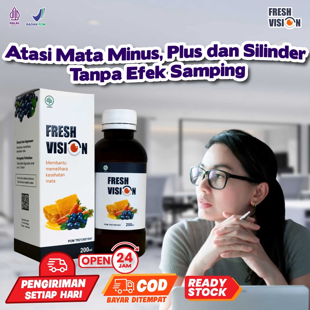 Jual Fresh Vision Original Madu Solusi Atasi Mata Minus Plus