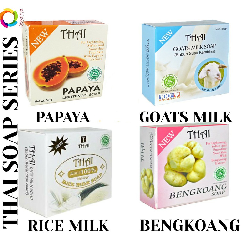 Jual Bpom Thai Rice Milk Soap Thai Goats Milk Thai Goats