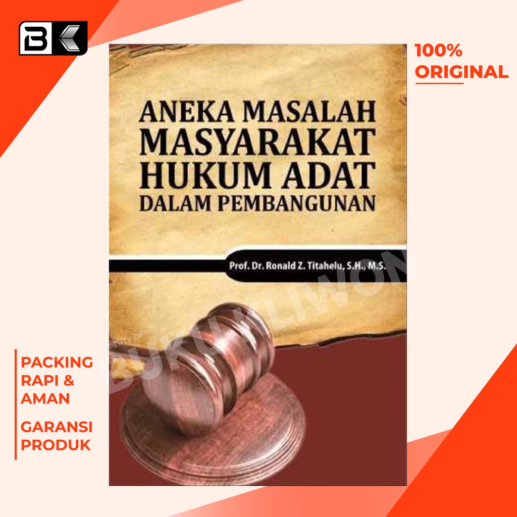 Jual Hukum Adat Buku Aneka Masalah Masyarakat Hukum Adat Dalam