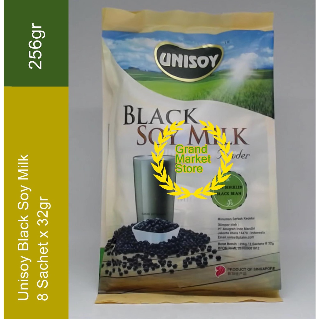 Jual Unisoy Black Soy Milk Powder 256g Serbuk Susu Kedelai Hitam 256 G