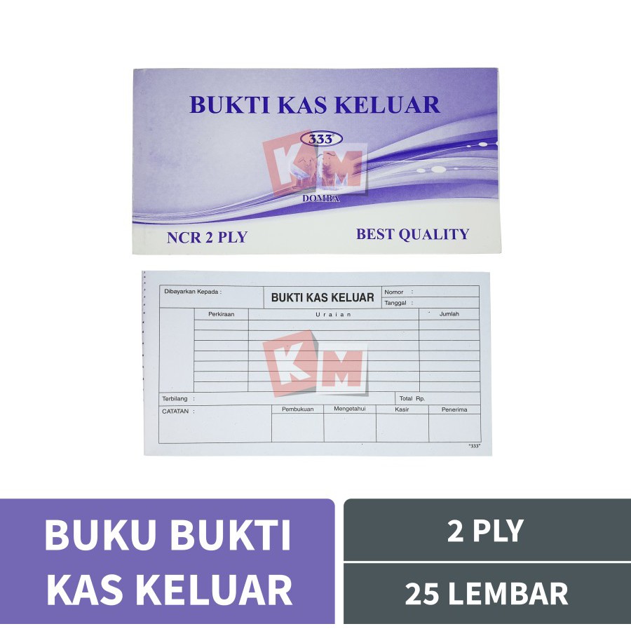 Jual Buku Bukti Kas Keluar Rangkap 2 Ply 333 Domba Isi 25 Lembar K2 NCR