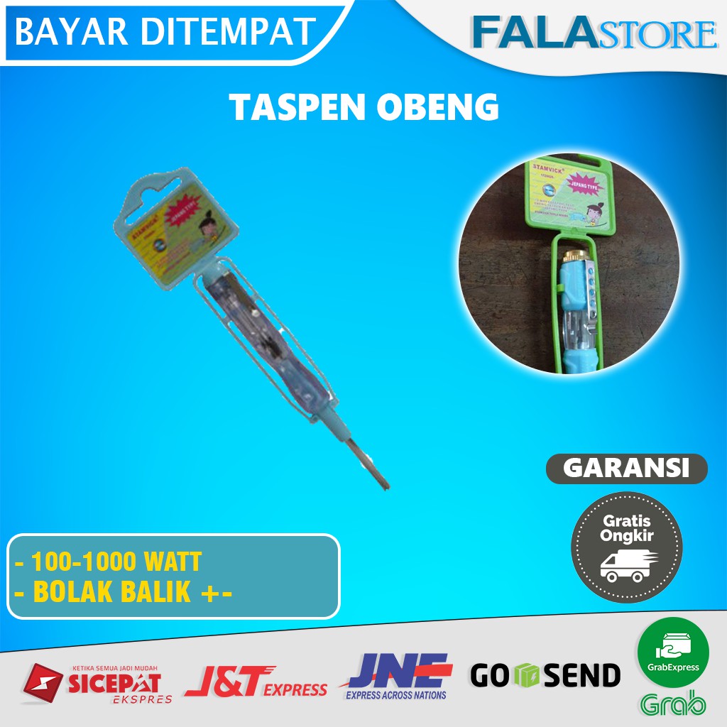 Jual Obeng Taspen Test Pen Tespen Bolak Balik Plus Minus Merk Stamvick