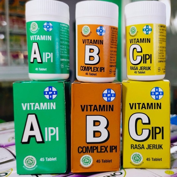 Jual VITAMIN IPI 45 TABLET ALL VIT A 2000 IU B COMPLEKS C 50 MG