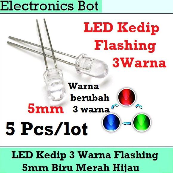 Jual Led Flashing Kedip Lampu Layangan Rgb Merah Biru Hijau Flip Flop