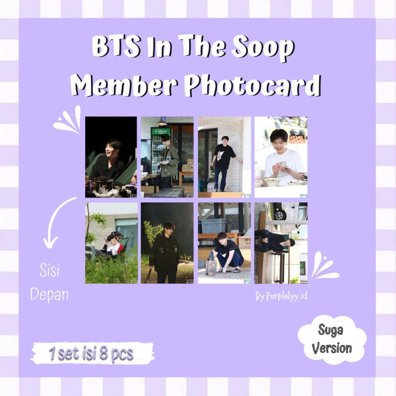 Jual Photocard Set BTS In The Soop Suga Version Freebies Shopee